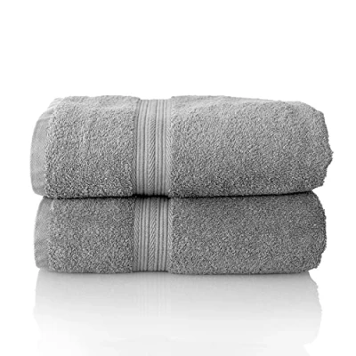 Imagen de Glart Juego 2 toallas de sauna 70 x 200 cm, gris plata