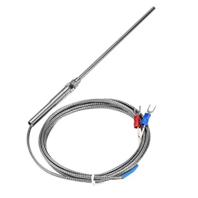 Imagen de Sonda tipo K, termopar M8, rosca galvanizada, sensor de temperatura 8 mm di¨¢metro, 0 400 ¡æ (2 m)