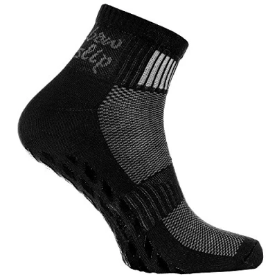 Imagen de Rainbow Socks Hombre Mujer Deporte Calcetines Antideslizantes ABS de Algodón 1 Par Negro Talla 36 38