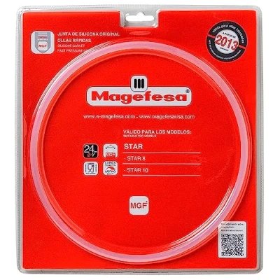 Imagen de ANAKEL HOME Magefesa Junta Tapa Olla 09REME24STC Compatible con Express Star de 8 10L para Ollas Fabricadas Después 2013, Silicona, Ø24 cm