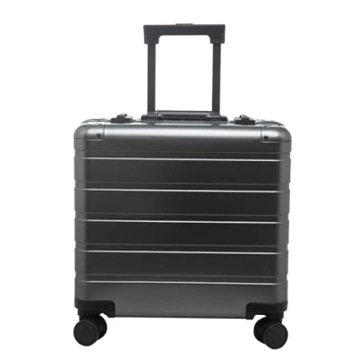 Imagen de ALUMAXX 45194 Gravity Maleta de Viaje (4 Ruedas, 44 x 42 22,5 cm), Color Gris, ca. cm, Aluminio con Gris