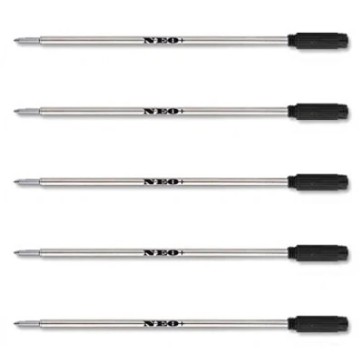Imagen de Recambios para bolígrafo, compatibles con 8513 Cross, color 5 x BLACK INK