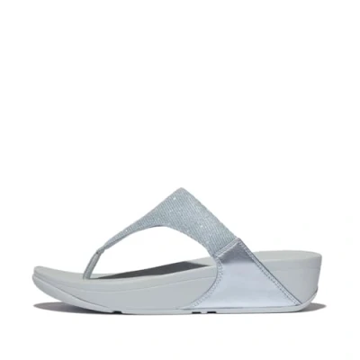 Imagen de Fitflop Lulu Shimmerlux Toe Post Sandals, Sandalia Mujer, Blue, 41 EU