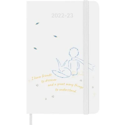 Imagen de Moleskine Agenda Semanal 18 Meses 2022 2023, Edición Limitada &quot;El Principito&quot;, con Tapa Dura y Cierre Elástico, Formato Bolsillo, 9 x 14 cm, Color Fox