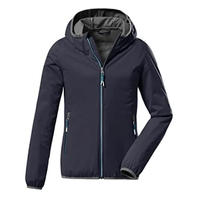 Imagen de Killtec Girl&#039;s Chaqueta softshell con cuello alzado, plegable KOS 164 GRLS SFTSHLL JCKT, blue anthracite, 152, 38362 000
