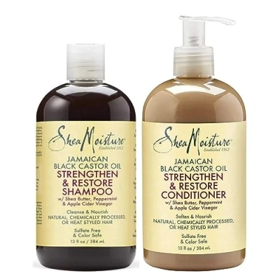 Imagen de Juego de champú y acondicionador aceite ricino jamaicano Shea Moisture