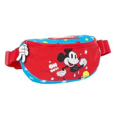 Imagen de Safta MICKEY MOUSE FANTASTIC Riñonera Infantil Niño, Ideal para Jóvenes y Niños de Diferentes Edades, Cómoda Versátil, Calidad Resistencia, 23x9x14 cm, Color Azul/Rojo