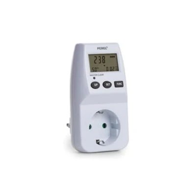 Imagen de PEREL E305EM5 G Medidor de costes energéticos 230 V/16 A, contacto protección 141996