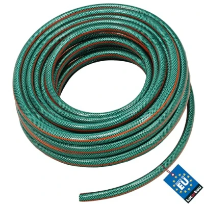 Imagen de KOTARBAU® Manguera de jardín 3/4&quot;, 20 m, 3 capas, PVC reforzada, Color verde, profesional para regar plantas, jardín, agua, riego flexible