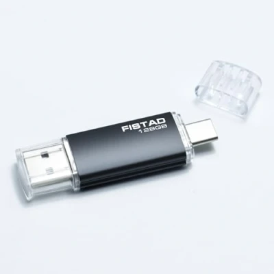 Imagen de FISTAD Memoria USB C de 128 GB, 2 en 1 OTG Pen Drive 2.0 GB Thumb Type Flash para Smartphones Portátiles PC Data Storage