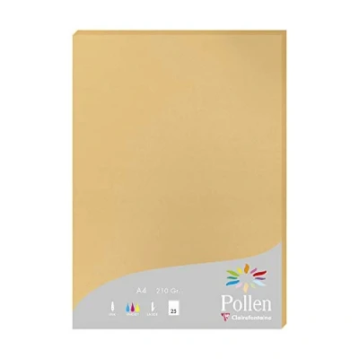 Imagen de Clairefontaine Pollen Papel de calco, 21 x 29,7 cm, color caramelo