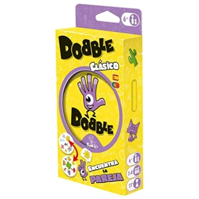 Imagen de Zygomatic Dobble Classic Blister Eco Exclusivo En Amazon Juego De Cartas Perfecto para Familias y Niños a Partir 7 Años 2 8 Jugadores 15 Minutos por Partida Español Portugués
