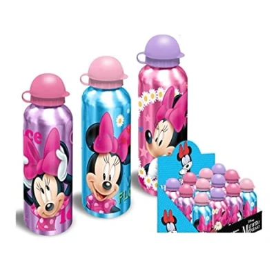 Imagen de Kids Euroswan CANTIMPLORA SURTIDA 500ML. Minnie MN50002 Licensing Aluminio, Aplica, Multicolor, Mediano