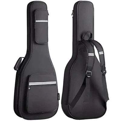 Imagen de CAHAYA Bolsa Guitarra Electrica Acolchada 12mm Funda para con 6 Bolsillos Libros de Música y Accesorios Diseño Reflectante Modelo CY0201
