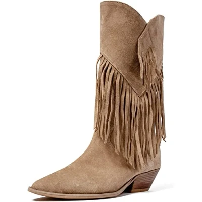 Imagen de L37 HANDMADE SHOES Super Freak, Botas Vaqueras Mujer, Tan, 36 EU