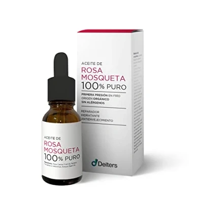 Imagen de DEITERS Aceite Rosa Mosqueta Puro 100% 15 ml, para Cicatrices, Reductor de Quita Manchas, Reparador, Hidratante y Antievenjecimiento, Frasco Cuentagotas