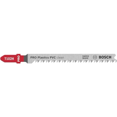 Imagen de Bosch Professional 5x Hojas de Sierra calar T 102 H Clean for PVC (para Planchas PVC, PA y PS, accesorios calar)