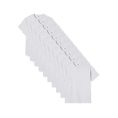 Imagen de Fruit of the Loom Heavy Cotton 10 Pack tee Camiseta, Gris (Heather Grey 94), Large (Pack de 10) para Hombre