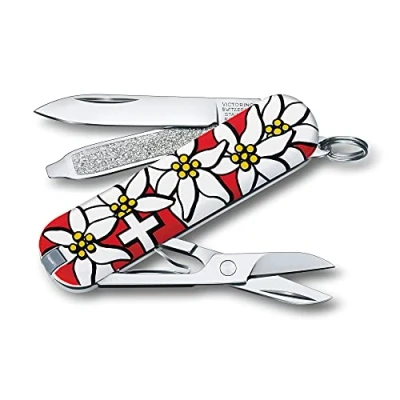 Imagen de Victorinox, Classic, Navaja Multiuso Suiza, Cuchillo bolsillo, Regalo, 7 Funciones, Hoja pequeña, Lima de uñas