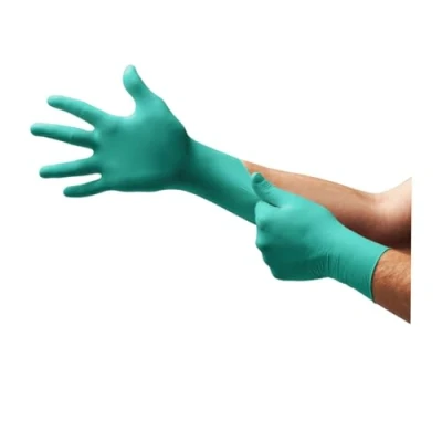 Imagen de Ansell Microflex 93 260 Guantes Desechables de Nitrilo y Neopreno, Resistentes a Químicos Agresivos, Protección Superior con Sensibilidad Táctil Mejorada, Talla L (6 Guantes)