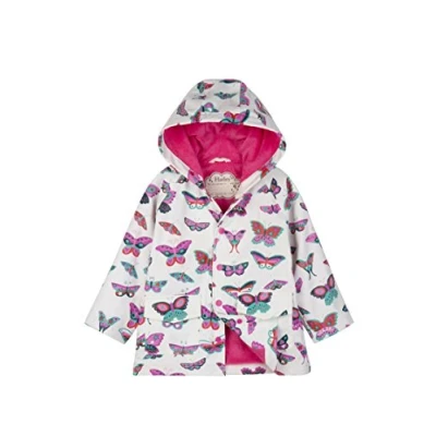 Imagen de Hatley Printed Raincoats, Chaqueta Impermeable Para Niñas, Blanco (Tortuga Bay Floral 025), 5 años