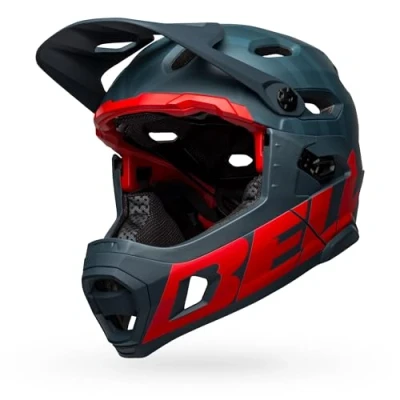 Imagen de BELL Super Dh Giro Synthe MIPS II, Hombre, Prime Matte Blue/Crimson, M
