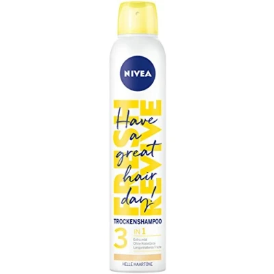 Imagen de Nivea 3 in1 seco de champú para Blonde y haartöne claro, Fresh Revive, 4 unidades (4 x 200 ml)
