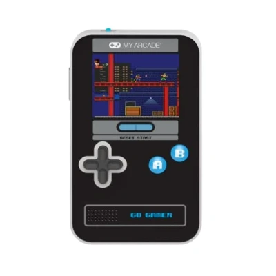 Imagen de My Arcade Go Gamer Classic Blue: consola de juegos electrónica portátil con 300 juegos, pantalla a todo color 2.5 pulgadas, diversión para toda la familia (DGUN 3913), negro