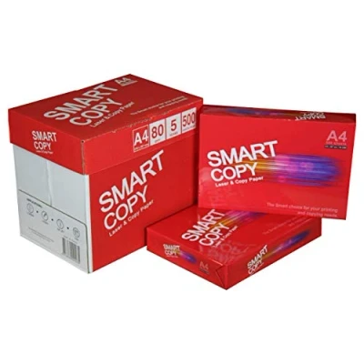 Imagen de COM FORT HOUSE Folios Marca Smart Copy Caja 500 DIN A4 y 80 grs Paquetes para Oficina, Hogar Impresoras Láser de Inyección Fotocopiadora Fax Pack 5