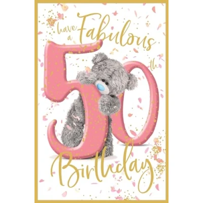 Imagen de Me To You Tarjeta de cumpleaños número 50 carta blanca