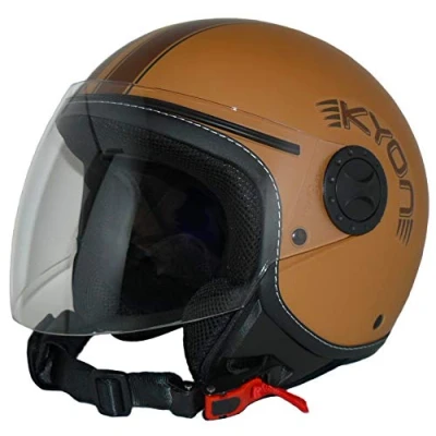 Imagen de Protectwear H730 BR Casco Abierto con Facial Visera Larga XL, Hombre, Marrón, XL