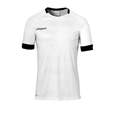 Imagen de Uhlsport Division II Shirt Shortsleeved Camiseta De Entrenamiento Fútbol, Hombre, Blanco/Negro, M