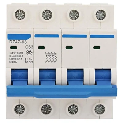 Imagen de magnetotermico de 63 amperios + Disyuntor Protección DZ47LE 64 1P N 16A 20A 230V automática Interruptor eléctrico