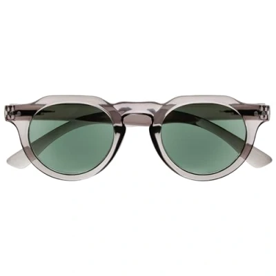 Imagen de OPULIZE RIO Gafas de Lectura Para el Sol Montura Parte Superior Plana Protección UV400 Gris Hombre Mujer Bisagras Muelle S53 7 +1.00