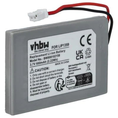 Imagen de vhbw Batería Compatible con Sony Playstation3 PS3 DualShock 3 WiFi Controller Gamepad (600mAh, 3,7V, Li Ion)