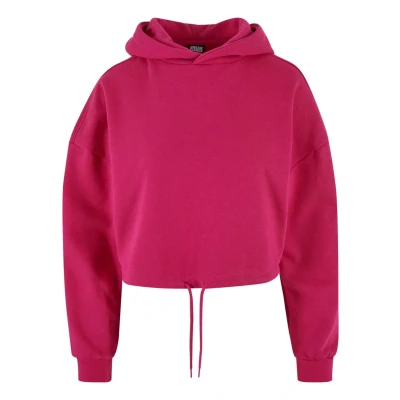 Imagen de Urban Classics Cropped Jersey con capucha, Mujer, Talla: Large, Hibiskuspink