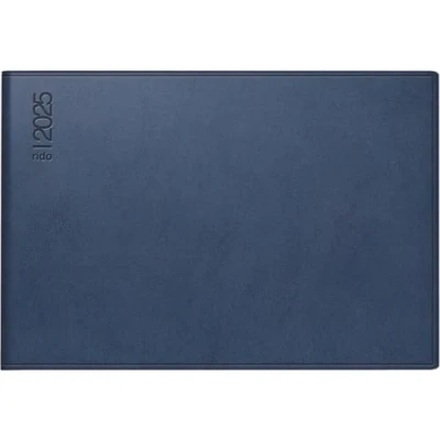 Imagen de ridoidé Agenda de bolsillo, modelo Septimus (2025), 2 páginas = 1 semana, A6 horizontal, 128 páginas, cubierta plástico Skivertex, color azul oscuro