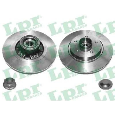 Imagen de LPR R1070PCA Disco de freno 274 11 5 macizo con juego cojinetes rueda, anillo sensor ABS accesorios RENAULT: Kangoo II / Grand