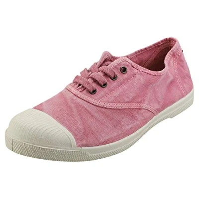 Imagen de Natural World Eco Zapatillas Mujer de algodón orgánico y Caucho Color Rosa 102E