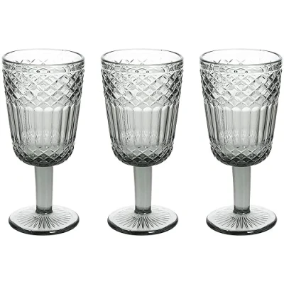 Imagen de Tognana Claire Juego de 3 copas 270 cc, cristal, gris