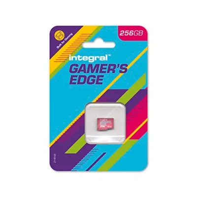 Imagen de Tarjeta Micro SD Gamer&#039;s Edge de Integral 256GB para Nintendo Switch Carga, guarda y almacena con rapidez juegos, DLC datos, creada Switch, Lite OLED.