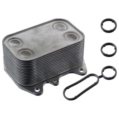 Imagen de FEBI BILSTEIN 103463 Radiador de Aceite con juntas, incl. kit juntas VOLKSWAGEN: GOLF 6, Polo V Hatchback, Transporter 5, SEAT: Leon II Hatchback
