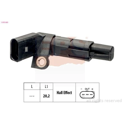 Imagen de FACET 9.0683 Sensor de Cigueñal Made in Italy OE Equivalent SEAT: Ibiza 3, Córdoba II Berlina, 4, SKODA: Fabia I Hatchback, 2