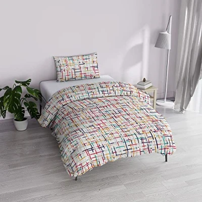 Imagen de Italian Bed Linen MB Home Basic Juego de Funda nórdica “Dafne, Microfibra, Snakeworld, 1 Plaza