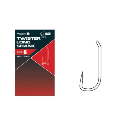 Imagen de Nash Twister Long Shank Size 2 Anzuelos carpfishing