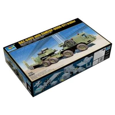 Imagen de Trumpeter 01086 Baz 6403 with Chmzap 9990 071 Trailer Escala 1/35 Caja de montaje plástico