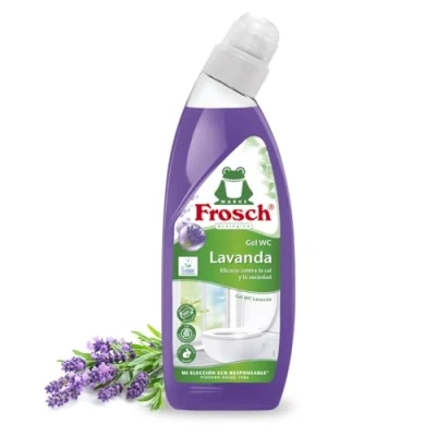 Imagen de Frosch Gel WC Ecológico, Limpiador de Cal y Residuos Para Inodoro, Higienizante con Lavanda 750 ml