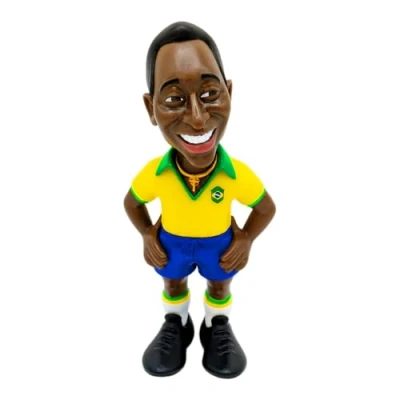 Imagen de MINIX COLLECTIBLE FIGURINES Figura coleccionable deportiva de 12 cm, Pele Brasil 1ST KIT