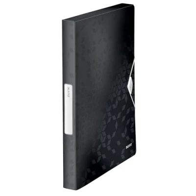 Imagen de Leitz Carpeta de Proyectos, Capacidad para 250 Hojas A4, Cierre Elástico, Plástico Flexible, Negro, Gama WOW, 46290095
