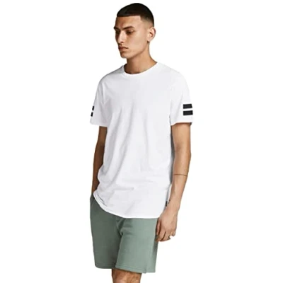 Imagen de Jack &amp; Jones Jcoboro TEE CREW NECK Camiseta estampada white, Hombre, Talla: Medium, White